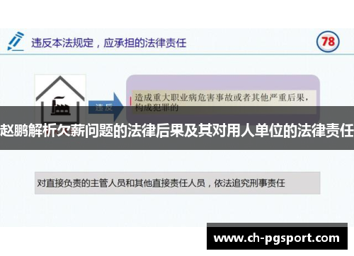 赵鹏解析欠薪问题的法律后果及其对用人单位的法律责任